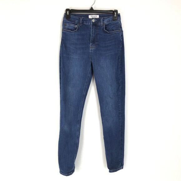 Reformation High Rise Skinny Jeans Women's Size 25 Neris Wash Stretch Denim - Picture 1 of 13